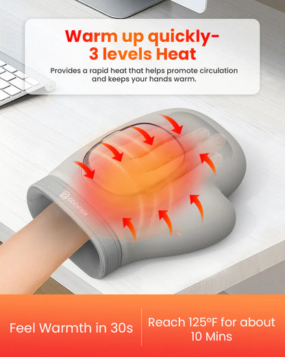 COMFIER Wireless Hand Massager with Heat and Compression, 2025 Updated Hand Massager for Arthritis and Carpal Tunnel, Wrist Massager, Larger Electric Hand Massage CF-4403