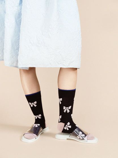 Hansel From Basel | Boucle  Bow Crew in Black